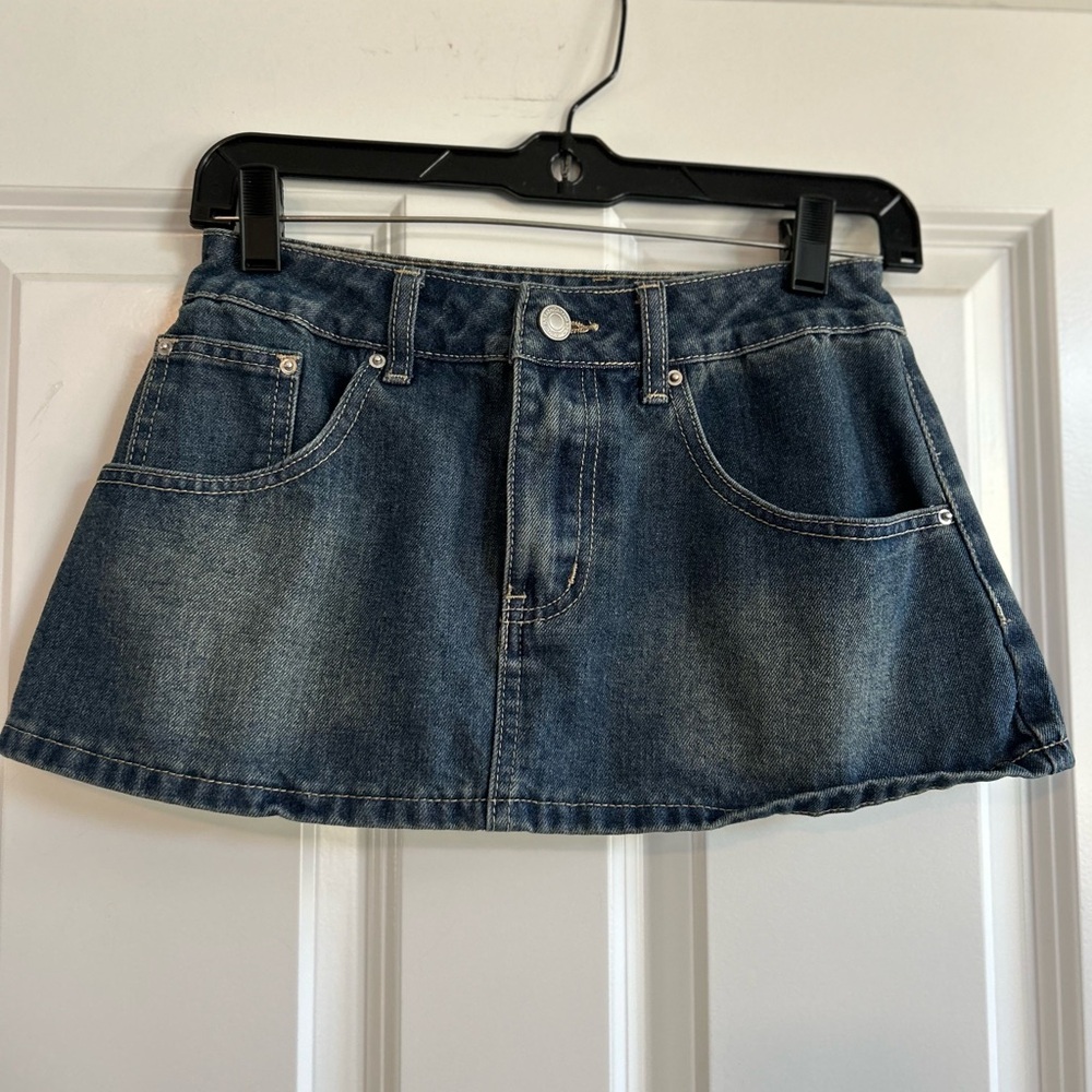 Denim Mini Skirt